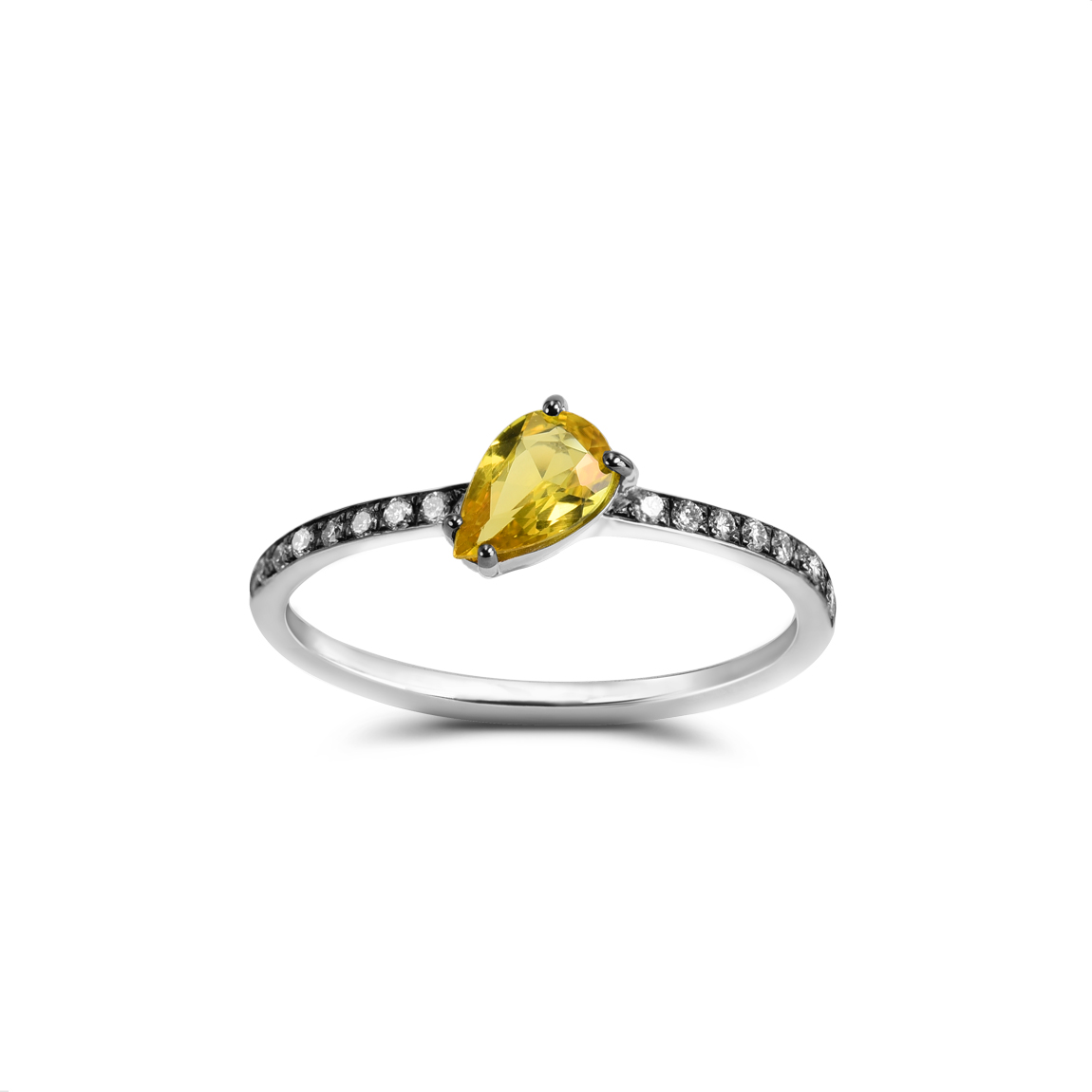 Embrace Jupiter's Wisdom with Brahmatells' Square Yellow Sapphire Ring —  BrahmatellsStore