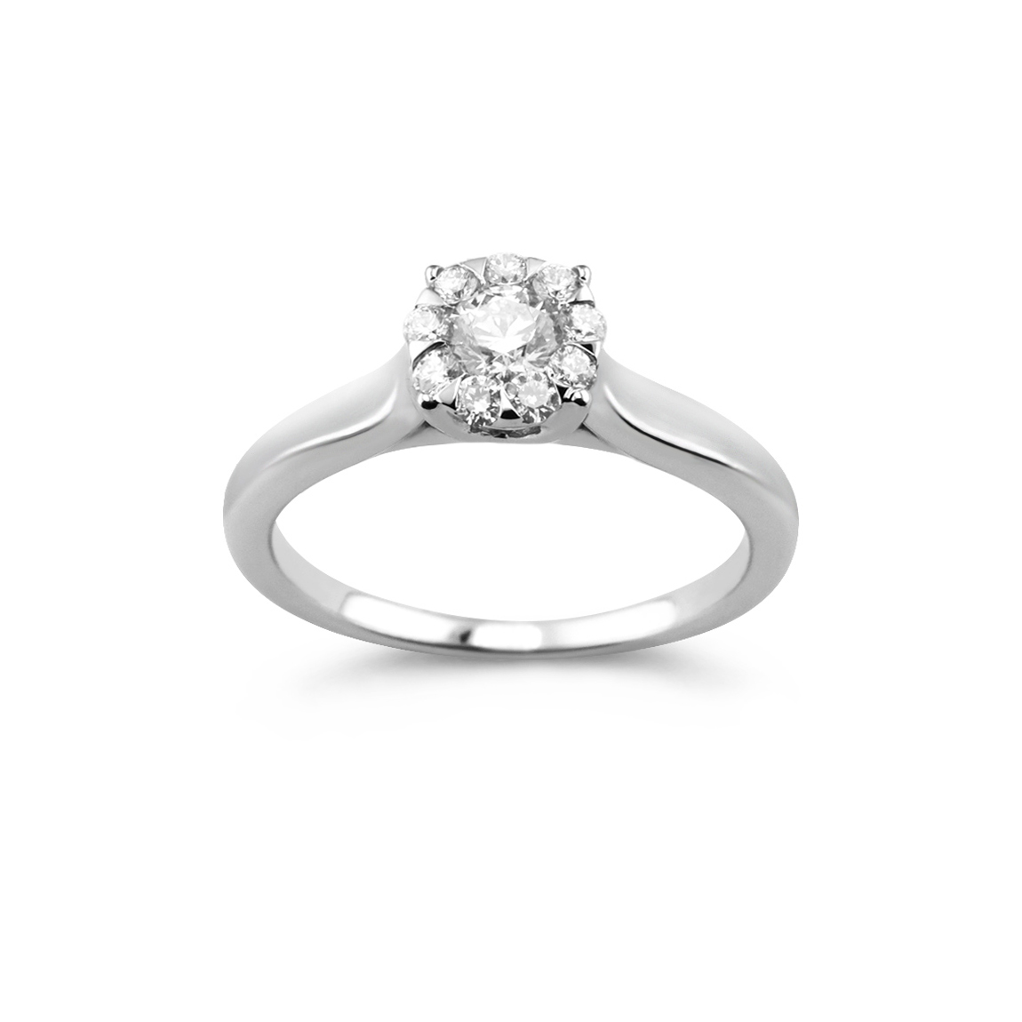 Zlatý prsten s diamanty 0.40ct