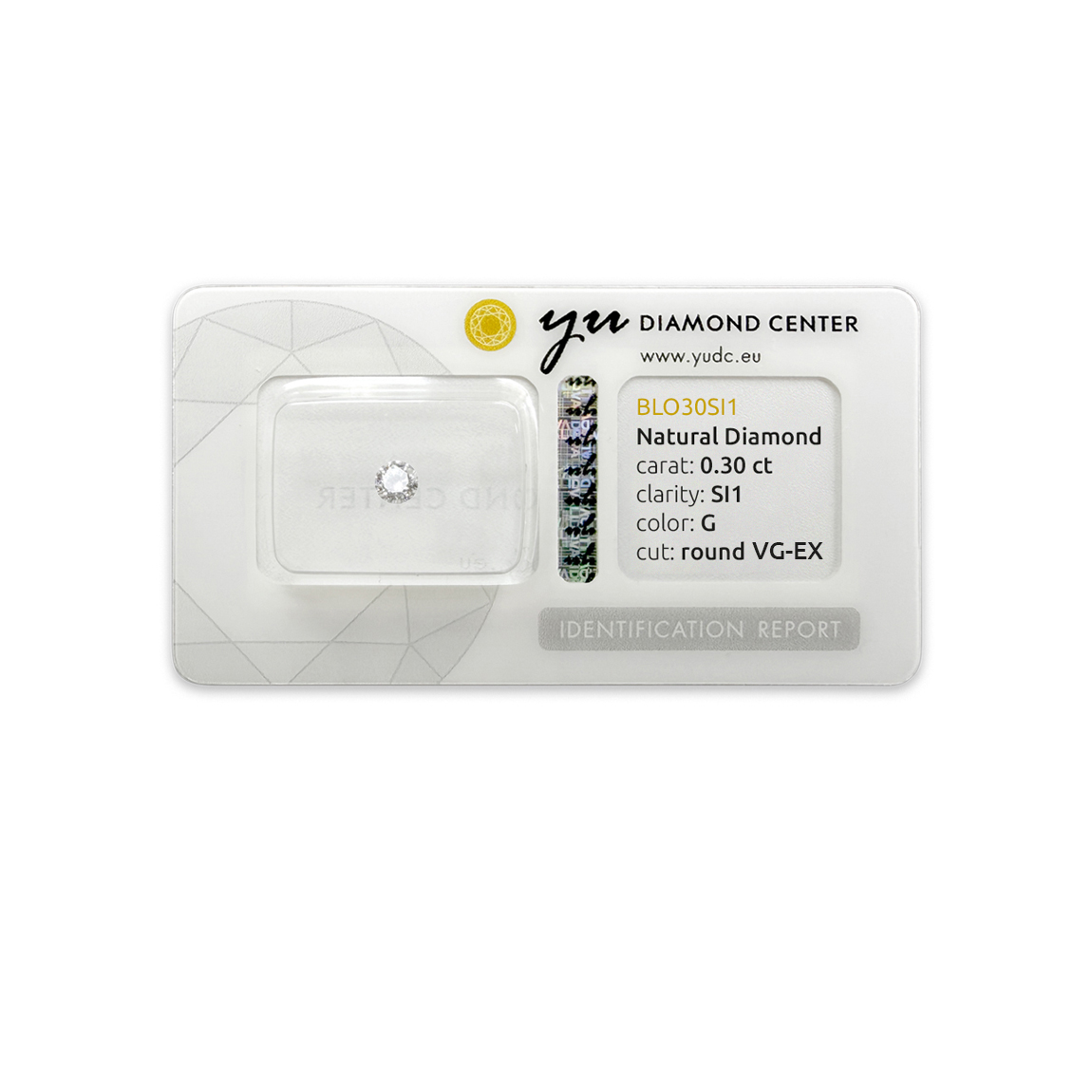 Přírodní briliant 0.30 ct v blistru