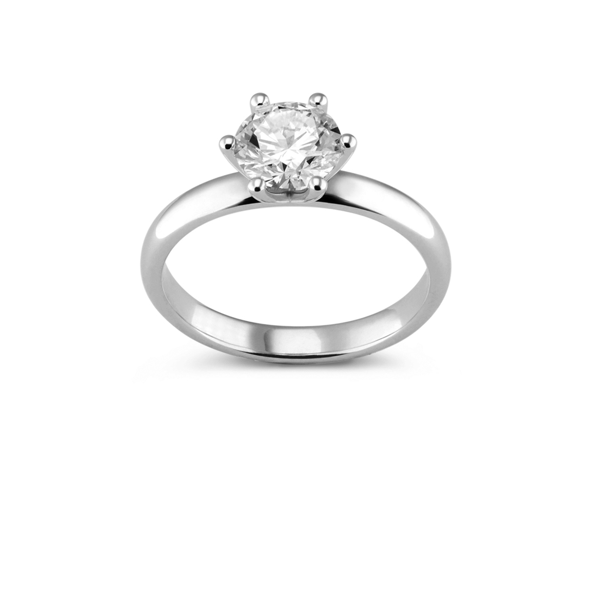 Zásnubní prsten Daniela bílé zlato diamant 1.01ct IGI