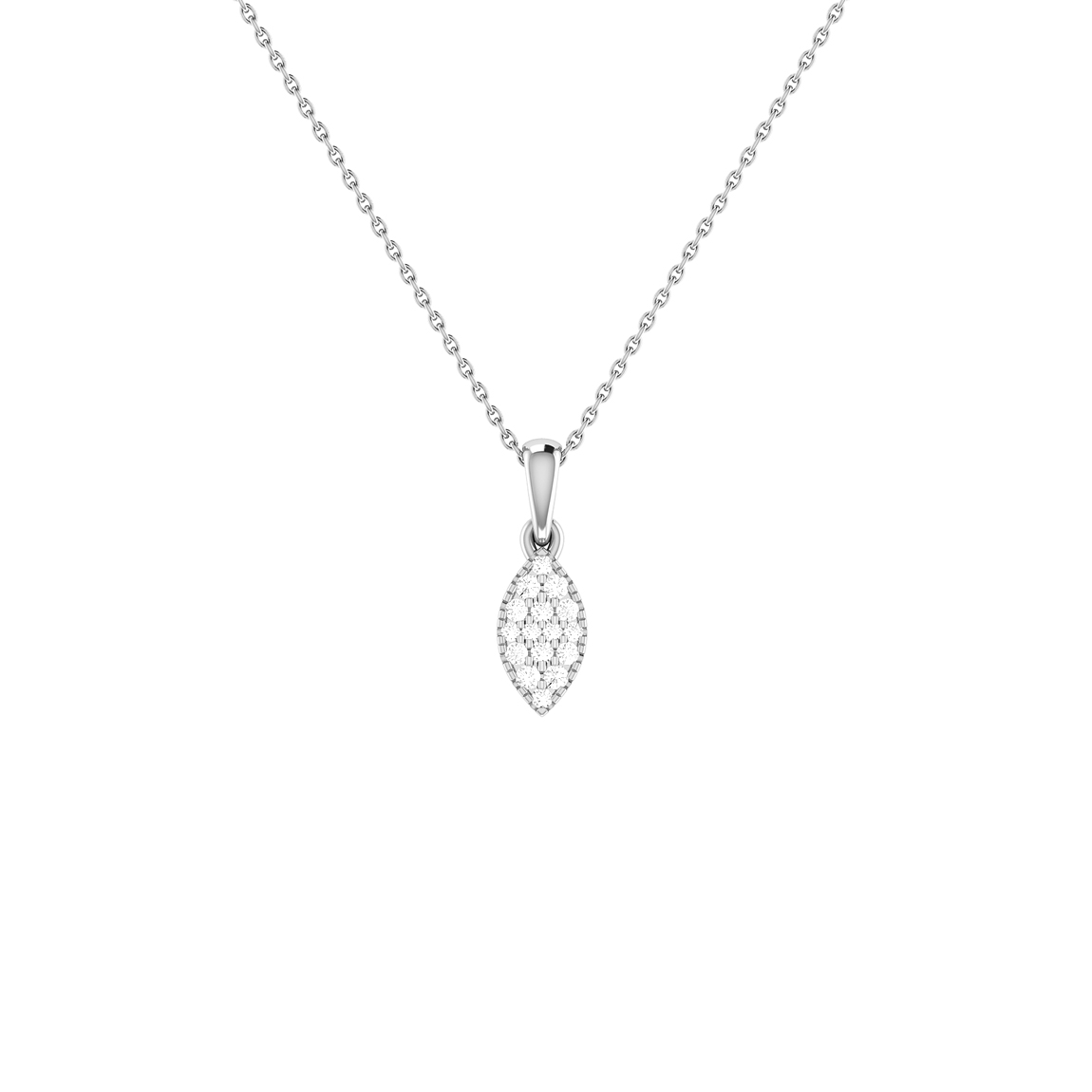 Diamond pendant Lea white gold