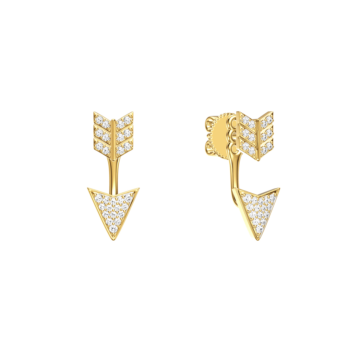 Diamond arrow earrings
