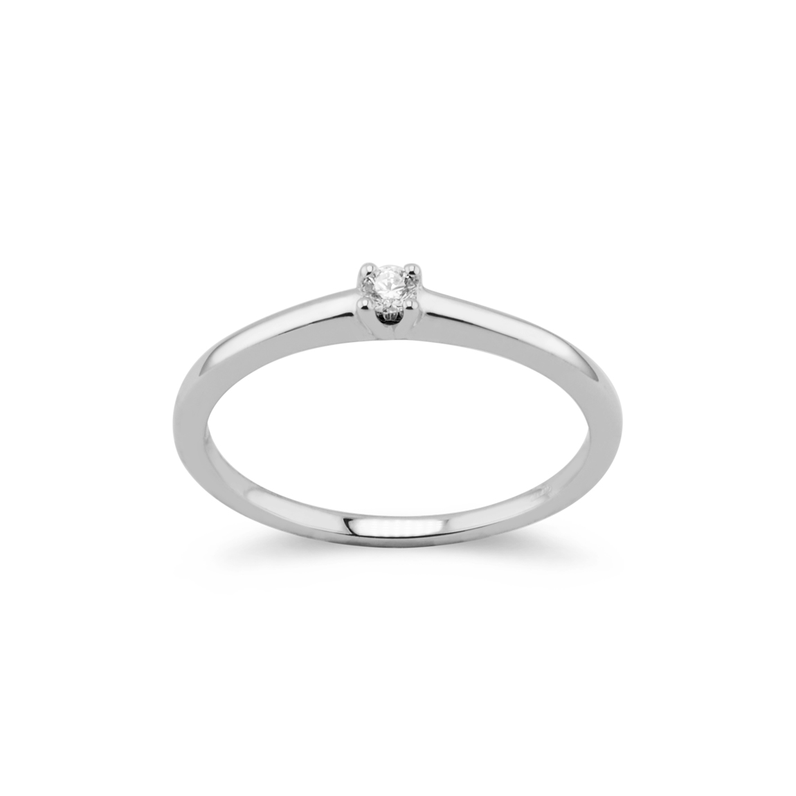 Delicate diamond engagement ring